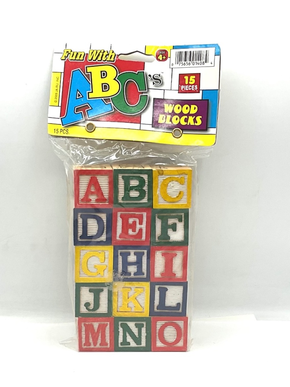 JA-RU ABC Wood Blocks 15 pieces